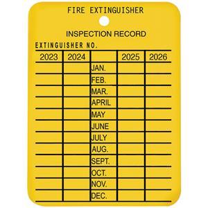Rental store for 4-YEAR FIRE EXTINGUISHER TAGS  Punched in Birmingham AL