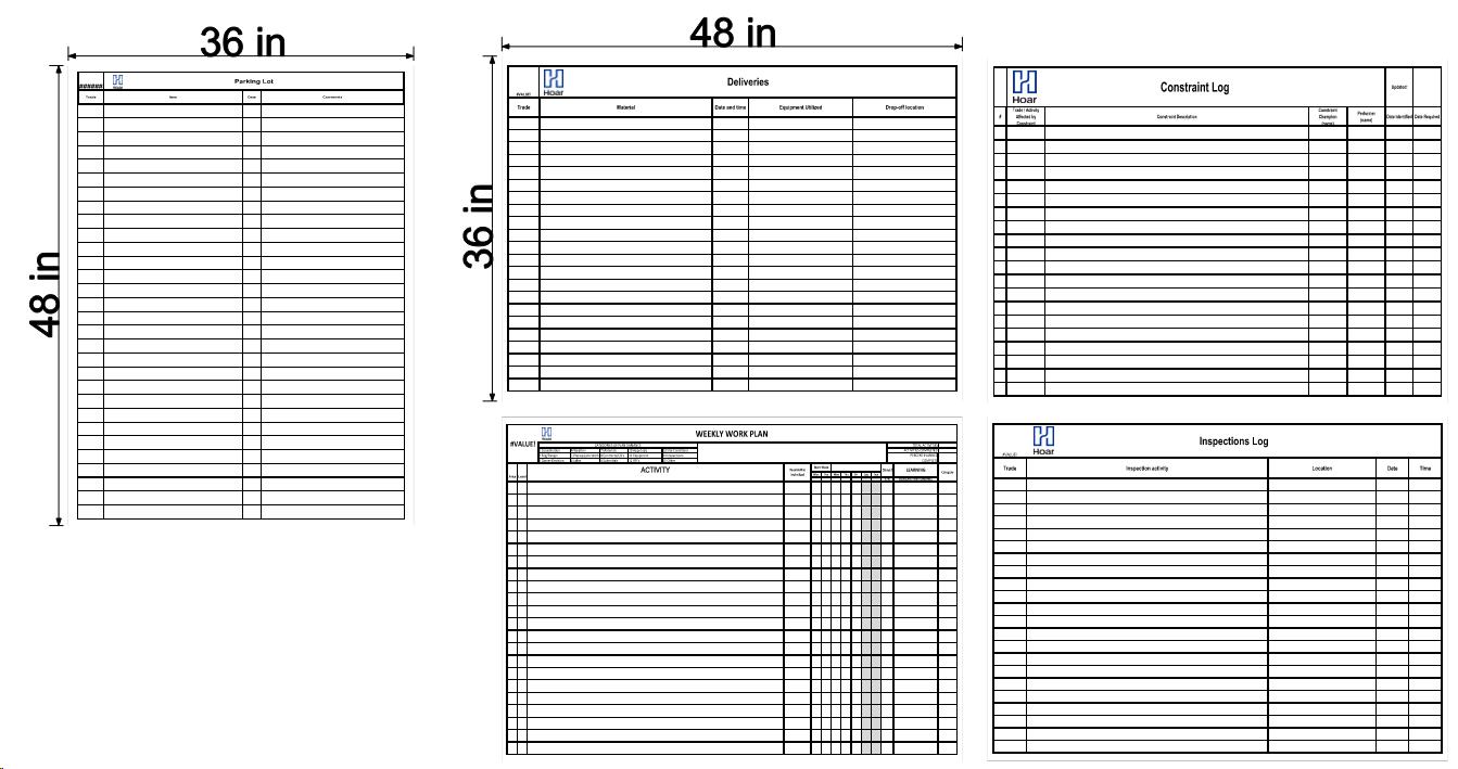 Rental store for LEAN CONSTRUCTION SIGNAGE KIT in Birmingham AL